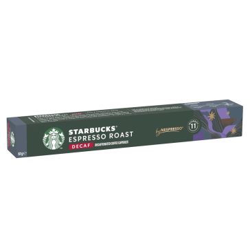   Starbucks by Nespresso Espresso Decaf koffeinmentes őrölt pörkölt kávé 10 kapszula 53 g