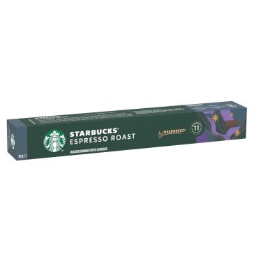  Starbucks by Nespresso Espresso Roast őrölt pörkölt kávé 10 kapszula 57 g
